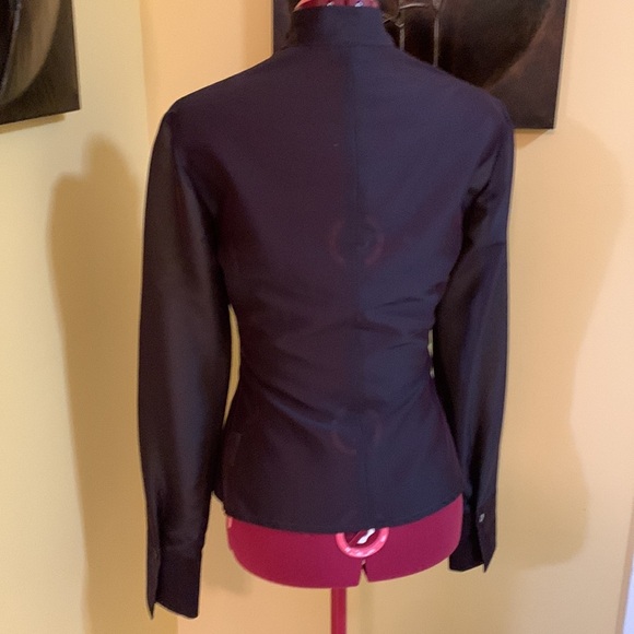 Exte Sheer button down top - Picture 7 of 12